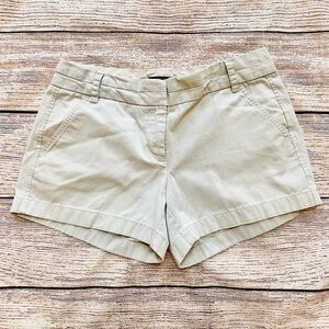 J. Crew Khaki Chino Shorts Ladies Sz 6